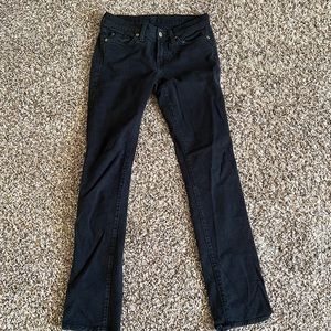 7 for all Mankind Black Skinny Jeans